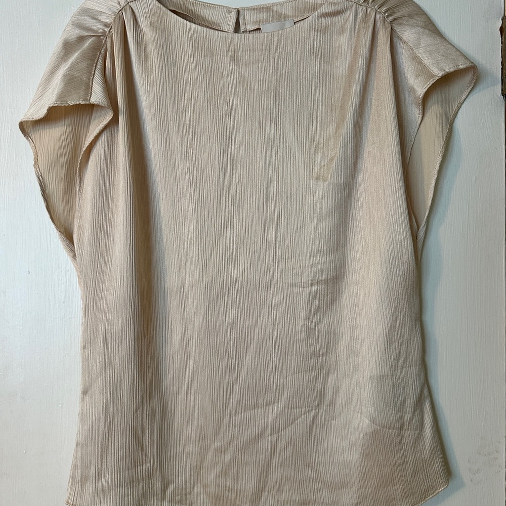 Calvin Klein Cream Boxy Blouse